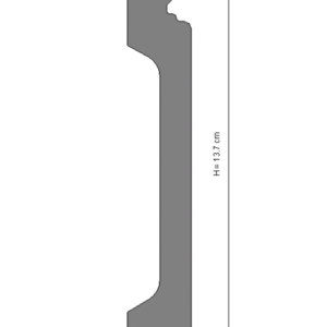 Plinta decorativa din polimer rigid L11 - 13.7x1.9x240 cm