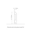 Plinta decorativa din polimer rigid S18 - 9.5x1.5x200 cm