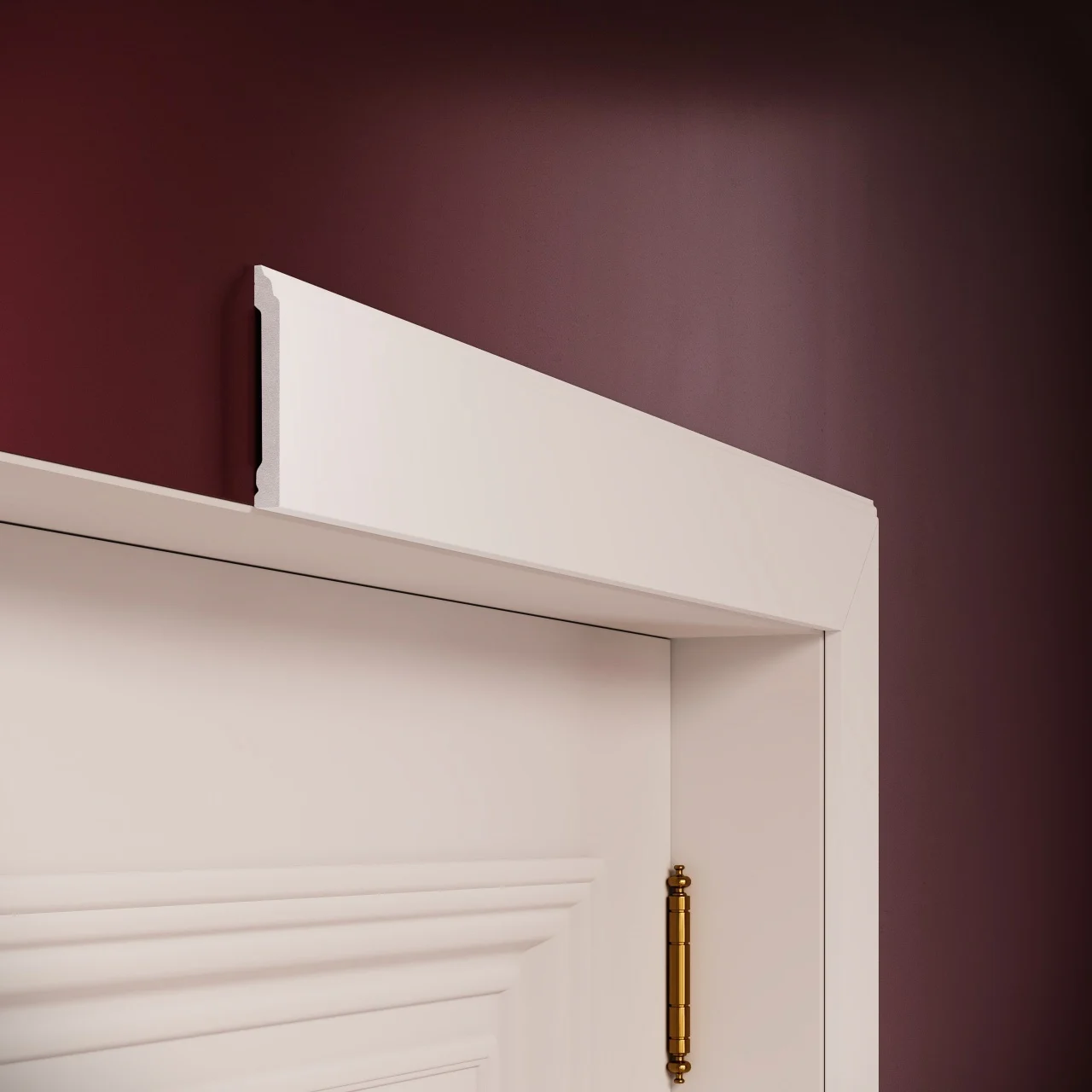 Plinta decorativa din polimer rigid S35-8x1.1x200 cm - imagine 3