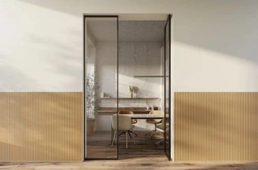 Panou riflaj decorativ 3D din polimer rigid, model Moon - 12.2x1.2x250 cm - imagine 5