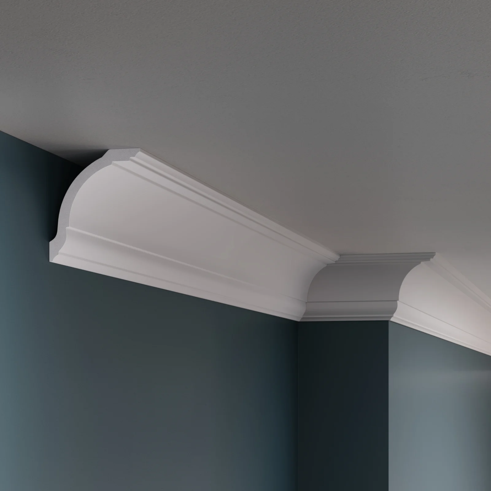 Cornisa decorativa din poliuretan K5 - 6.5x7.6x200 cm