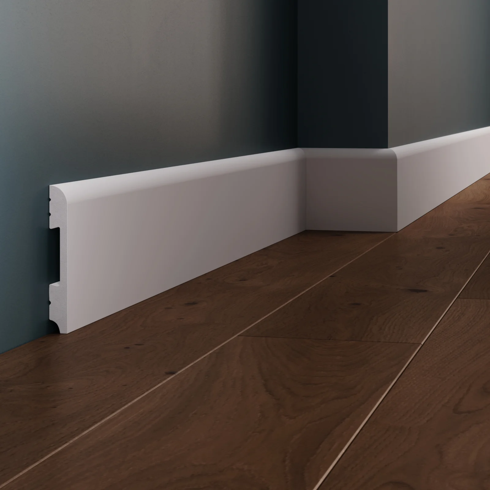 Plinta decorativa din polimer rigid L8 - 10x1.4x200 cm